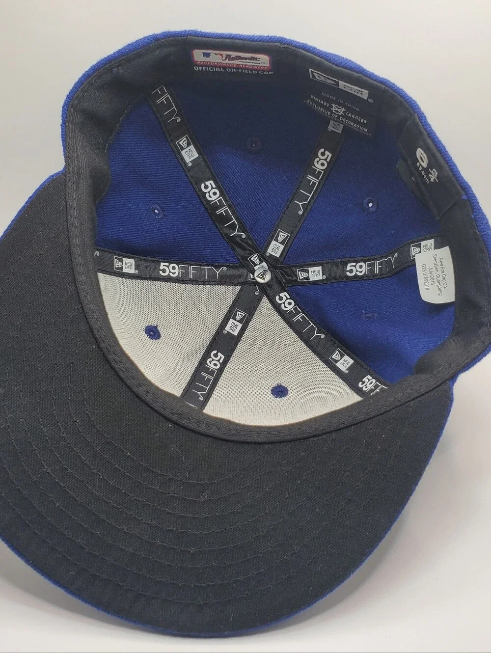 New Era 59FIFTY Los Angeles Dodgers MLB Blue Fitted Kids Cap Hat Size 6 3/4